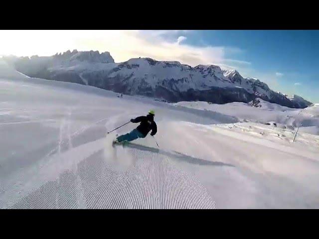 SKI CARVING CARVING SKIING - HEAD SKI - PASSO SAN PELLEGRINO - DOLOMITI SUPERSKI