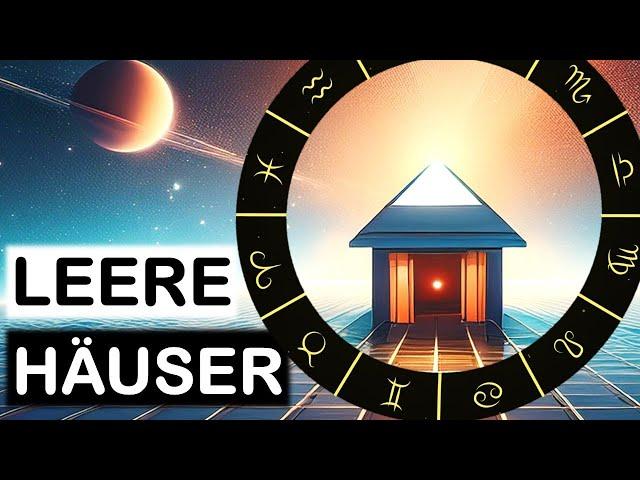 Was LEERE Felder in deinem Horoskop bedeuten (Astrologie Basis)