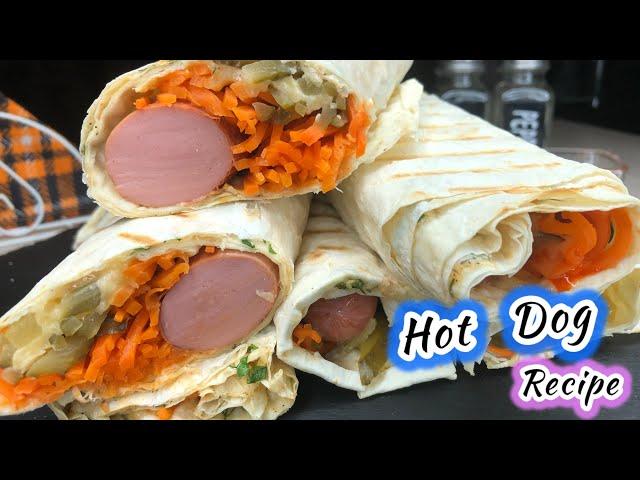 Hot Dog recipe | Hot Dog in lavash | cook tasty and easy