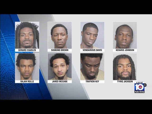 BSO indicts 8 in connection with multiple shootings, murders