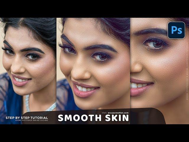 Photoshop Tutorial: How to Smooth The Face in Photoshop । Adobe Photoshop CC