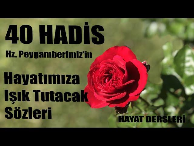 40 Hadis - Hz.Peygamberimizin  Hikmet Dolu 40 Sözü -  40 Hadis Hayatınıza Işık Tutacak Sözler