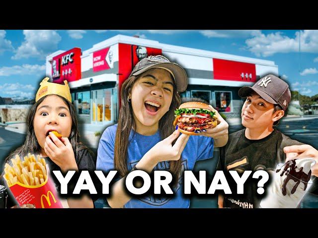 TRYING FAST-FOOD VIRAL HACKS | Ranz and Niana