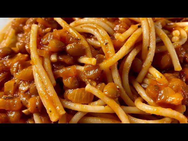 Lentil Bolognaise Recipe / How to make easy vegan Bolognaise/ Easy Lentil Recipe