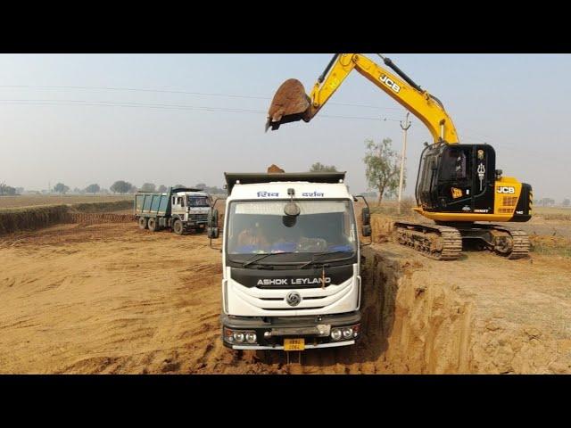 Tata 2518 v/s Ashok Leyland 2820 TU power testing full loading in soil working #hellogagan