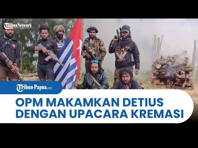 JENAZAH OPM DETIUS KOGOYA Dimakamkan Dengan Cara Dibakar