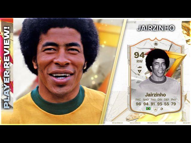 WHAT A CARD!!!!!! 94 RATED GOLAZO ICON JAIRZINHO PLAYER REVIEW - EA FC24 ULTIMATE TEAM