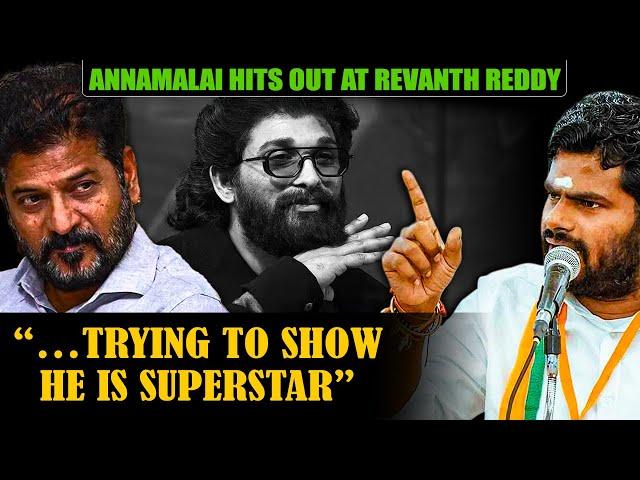 'Pushpa 2' stampede row: BJP's K Annamalai slams Telangana CM Revanth Reddy over Allu Arjun case