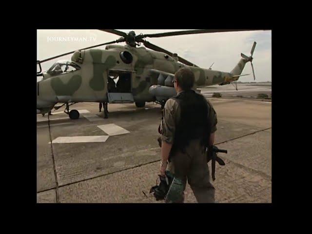 MI 24 Hind - Mercenaries Attacking rebels in Sierra Leone - Executive Outcomes - Sandline