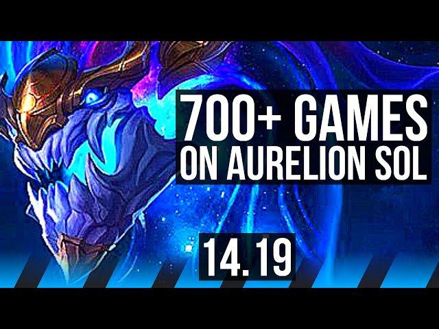 AURELION SOL vs YASUO (MID) | 10/1/11, 700+ games, Dominating | BR Master | 14.19