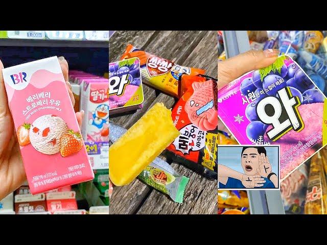 U mê các loại kem và đồ ăn vặt hay ho ở cửa hàng tiện lợi Hàn Quốc