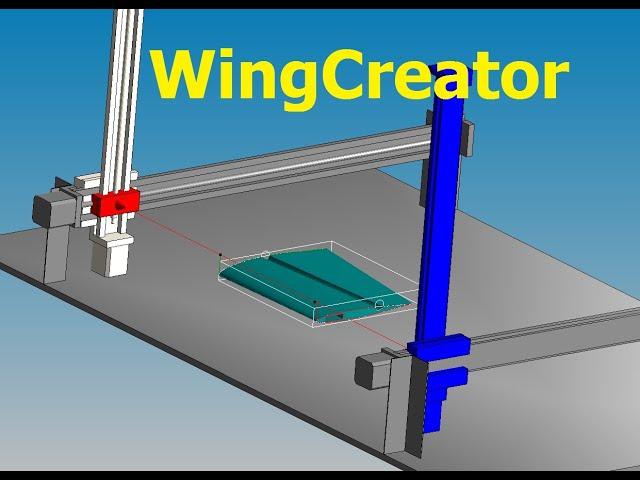 GrblGru: First steps with the WingCreator