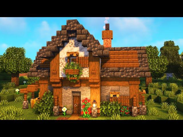 Easy Starter House for Survival Minecraft [Tutorial]