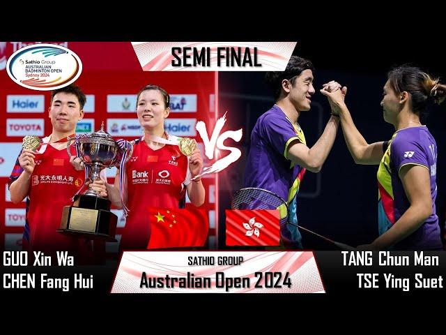 GUO Xin Wa /CHEN Fang Hui vs TANG Chun Man /TSE Ying Suet | Australian Open 2024 Badminton