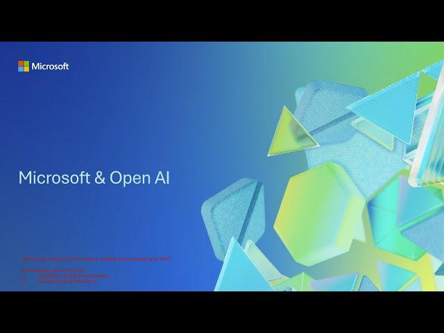 Microsoft OpenAI Partnership Update