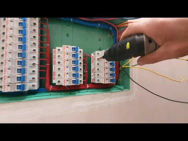 When the distribution panel is small and not enough for a larger number of electrical breakers