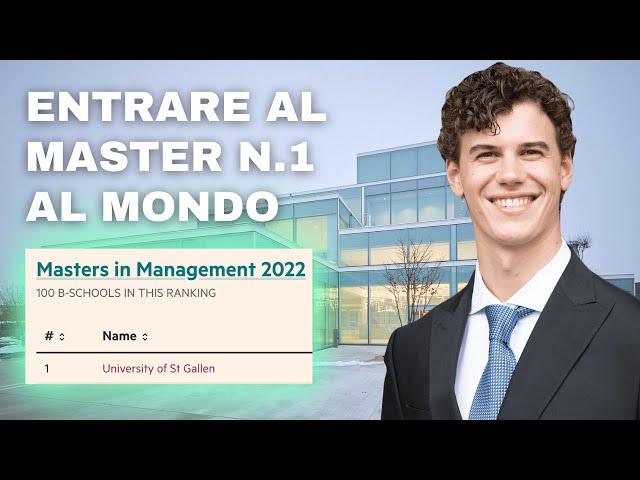 Entrare al SIM (Strategy and International Management) - University of St. Gallen