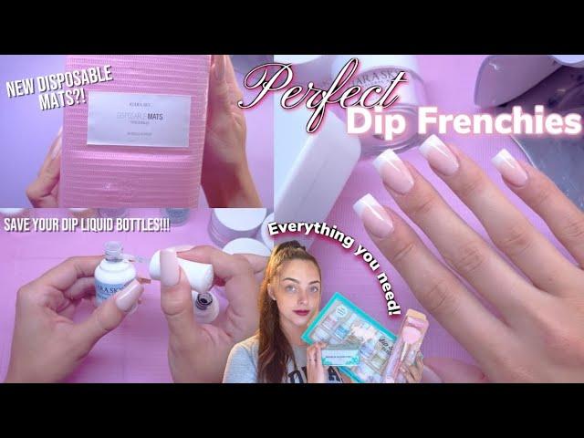 KIARA SKY DIP POWDER STARTER KIT | Dip Powder French Tip BEGINNER FRIENDLY Nail Tutorial | DIY Tips