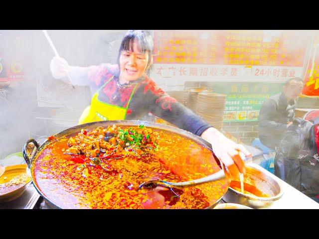 NUCLEAR Chinese Street Food NOODLE Tour of Chongqing, China - 5 INSANE SPICY + Chinese  Noodles!!