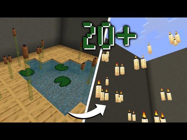 Minecraft | 20+ декораций со свечами