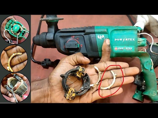 2 26mm hammer drill not starting problem || 26mm hammer drill coil problem solve | 26mm drill repair