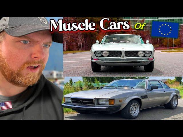 American Reacts to 10 Of The BEST European Muscle Cars