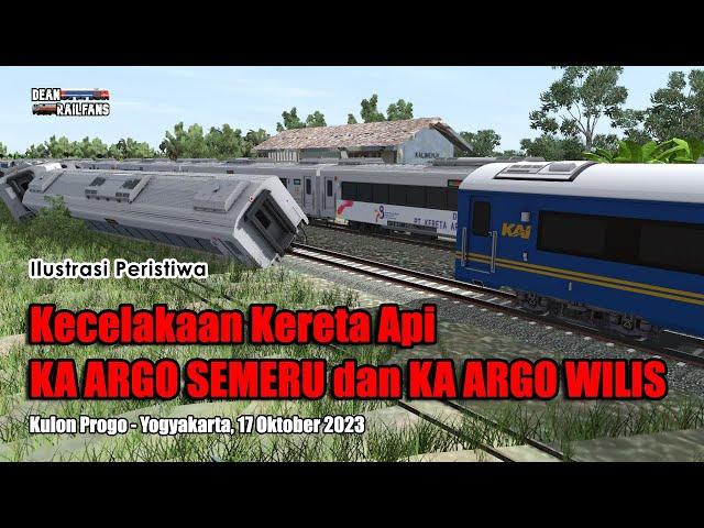 ARGO SEMERU and ARGO WILIS train accidents in SENTOLO YOGYAKARTA | Train Simulator