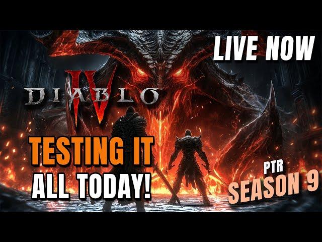 SEASON 9 TEST TODAY - Diablo 4 LIVE - HYDRA SORC = OP