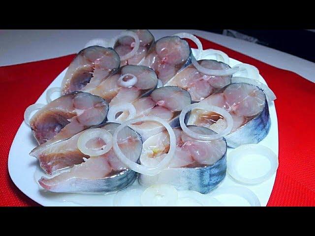 Скумбрия Малосольная за 2 часа Простой Рецепт Как Засолить Скумбрию mackerel salted