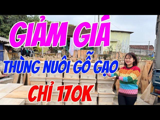 Thùng nuôi ong mật nội gỗ gạo , dày dặn , giá chỉ 170k/ thùng