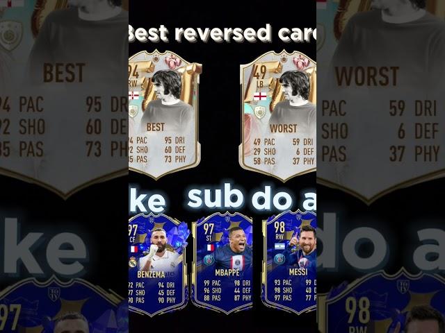 George Best reversed card #georgebest #messi #football #fifa #benzema