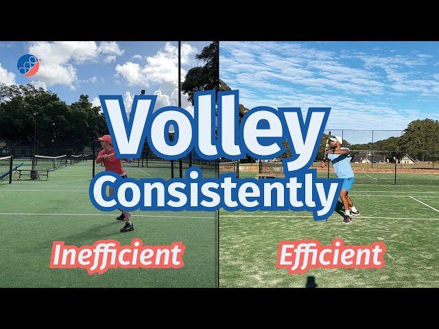 Improve Your Volley with Efficient Technique (Volley Technique Correction) | Before & After Tennis