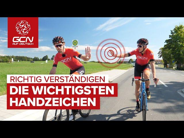 Richtig verständigen - Die wichtigsten Handzeichen für Radfahrer