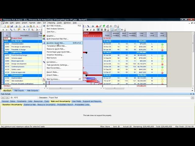 Primavera Risk Analysis (PRA): Mastering the Risk Menu | Professional Workflow Guide