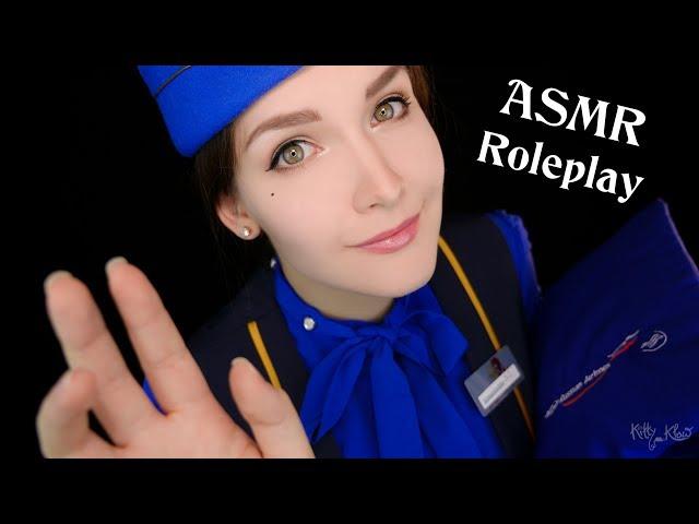  ASMR First Class Flight Attendant   [Subtitles] [Russian]