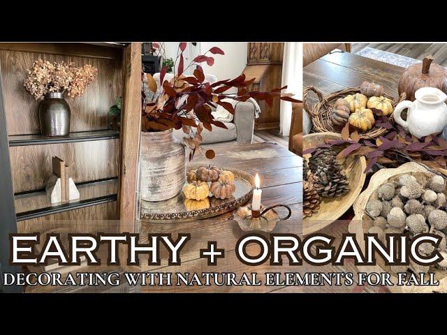 HOW TO DECORATE WITH NATURAL ELEMENTS FOR FALL/ORGANIC FALL DECORATING IDEAS/AUTUMN DECOR HAUL