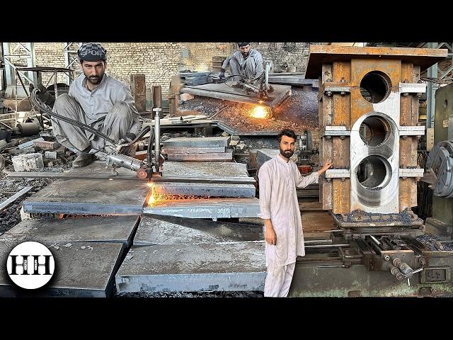 Incredible Manufacturing Process of Industrial Gearbox in Pakistani Machine Shop [Complete process]