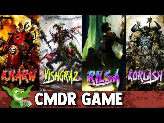 Kharn vs Vishgraz vs Rilsa vs Korlash EDH / CMDR game play for Magic: The Gathering