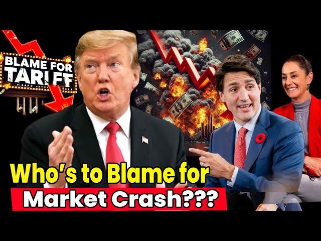 Trump Holds DISASTER Presser, CRASHES MARKETS—Stocks FALL after Trump CONFIRMS Mexico Canada Tariffs