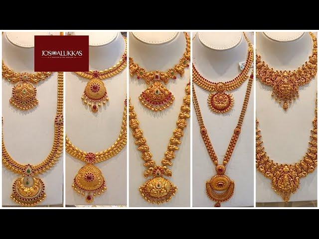 Jos Alukkas Gold Wedding Jewellery Collections | Necklace & Haram | Traditional Jewellery Collection