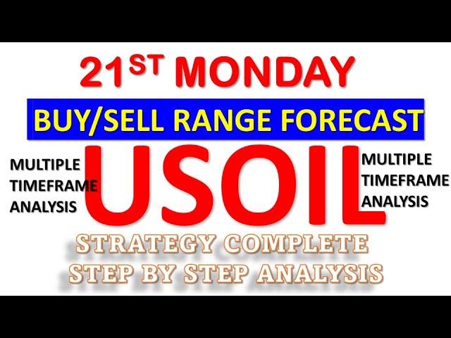 How To Trade USOIL  (WTI/USD) SWING TRADING Forex Strategy buy sell range forecase for monday 21 feb