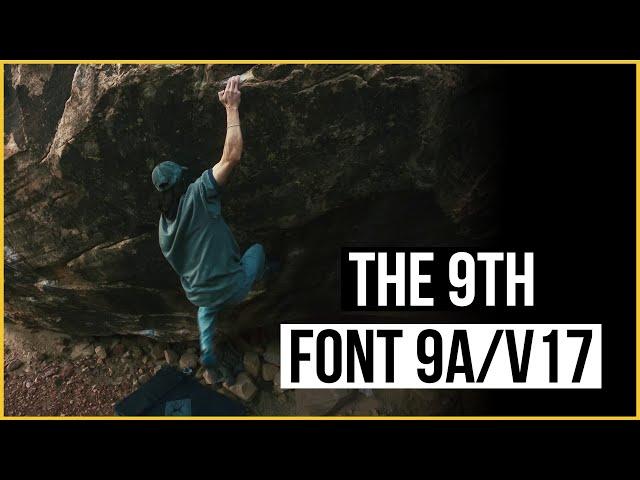 Sean Bailey climbs a new Font 9A/V17