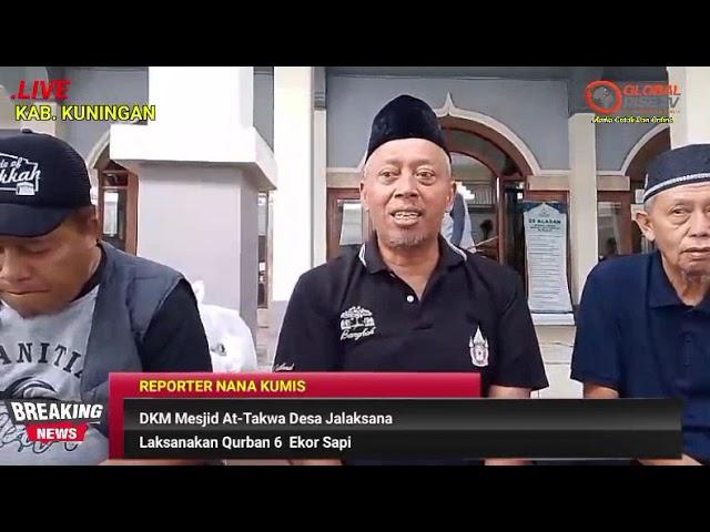 DKM Mesjid At Taqwa Desa Jalaksana Laksanakan Qurban 6 Ekor Sapi