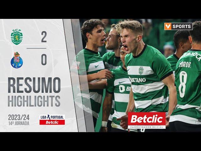 Resumo: Sporting 2-0 FC Porto (Liga 23/24 #14)