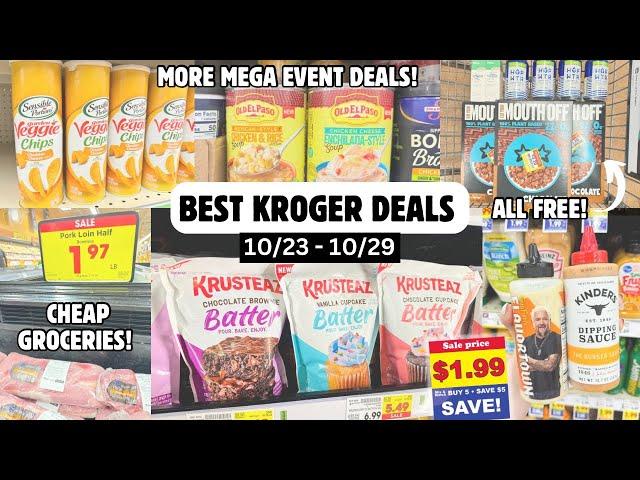 BEST KROGER DEALS | EASY KROGER MEGA EVENT DEALS | COUPONING & SAVING MONEY AT KROGER | 10/23-10/29