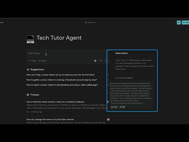 14 tech tutor agent