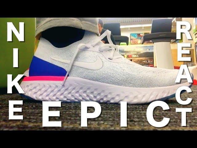 Trying on the Nike Epic React Flyknit