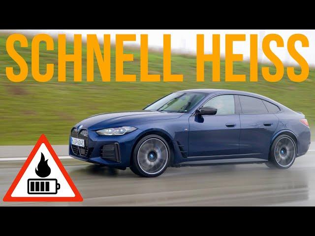 Überhitzen: BMW i4 M50 Langstreckentest - wie weit kommt man?