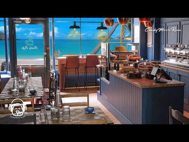 Chill Out Seaside Cafe Ambient & Bossa Nova Playlist, Ocean Wave Sound, Coffee Shop ASMR Study Music