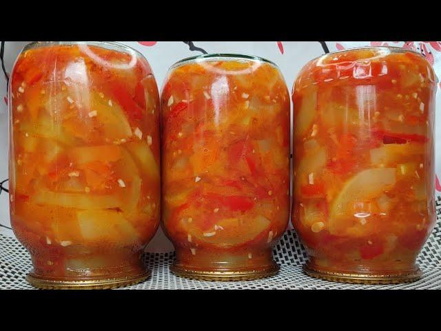 Вкусное ЛЕЧО из КАБАЧКОВ на ЗИМУ! СЪЕДАЕТСЯ МОМЕНТАЛЬНО! Заготовки на зиму!